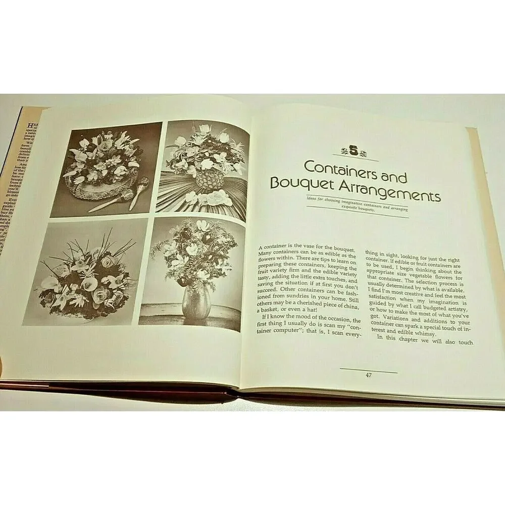 Gourmet Bouquet Edible Decor Cookbook Vintage 1979 Centerpieces Julia Weinberg